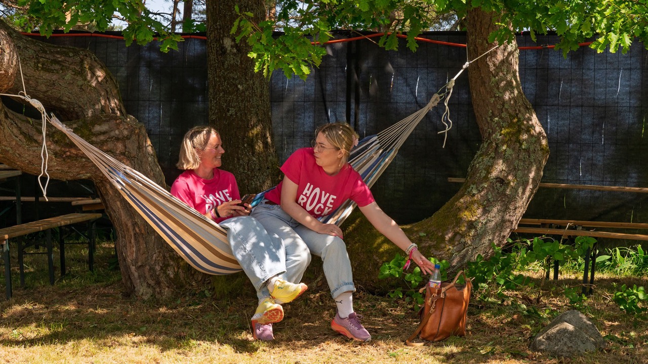 Camping på Hove Rock